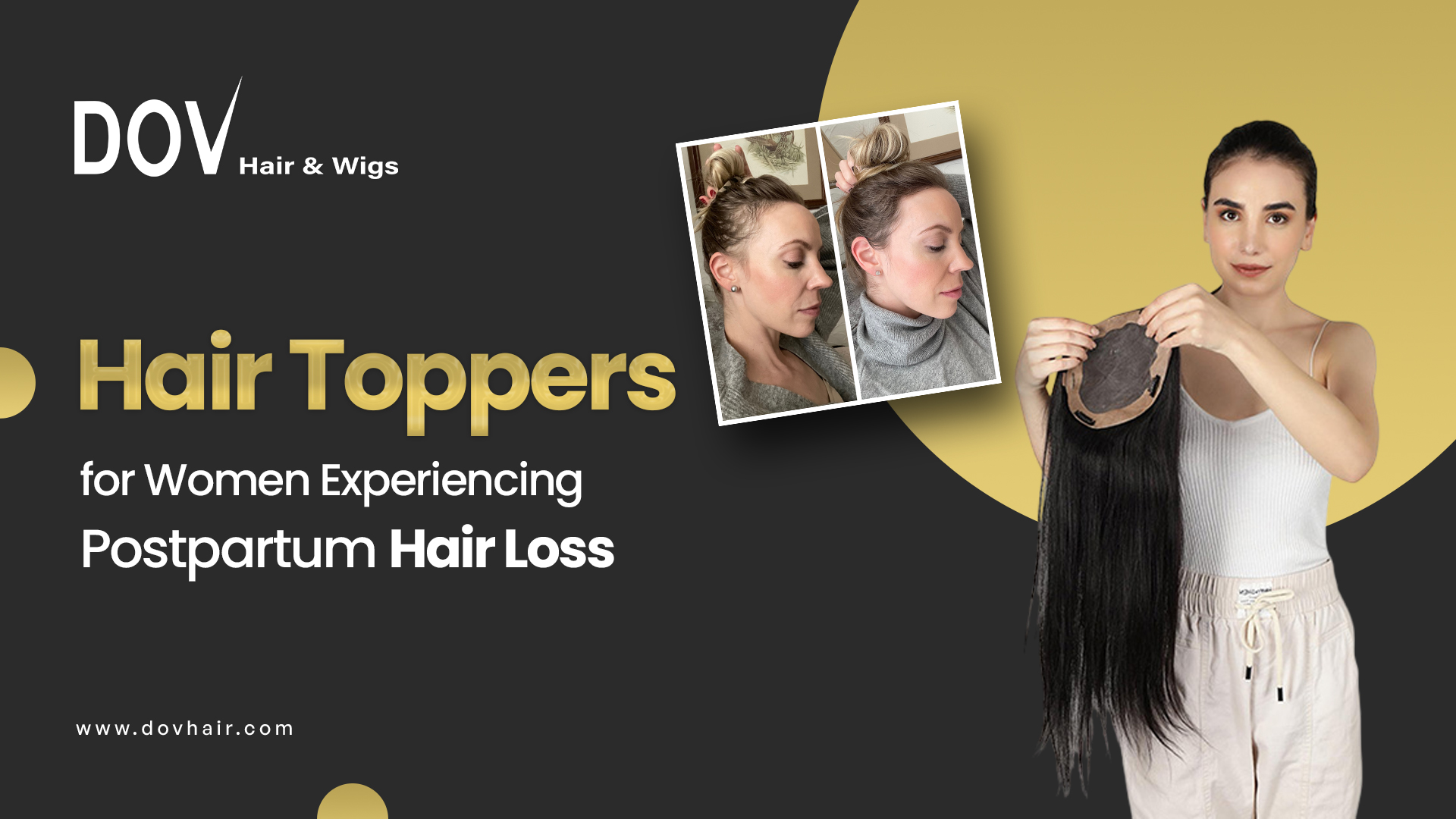 Hair Toppers for Women Experiencing Postpartum Hair Loss